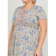 Комбінована сукня Wild Love S,M,L,XL в квітковий принт 82857 Комбінована сукня Wild Love S,M,L,XL в квітковий принт 82857